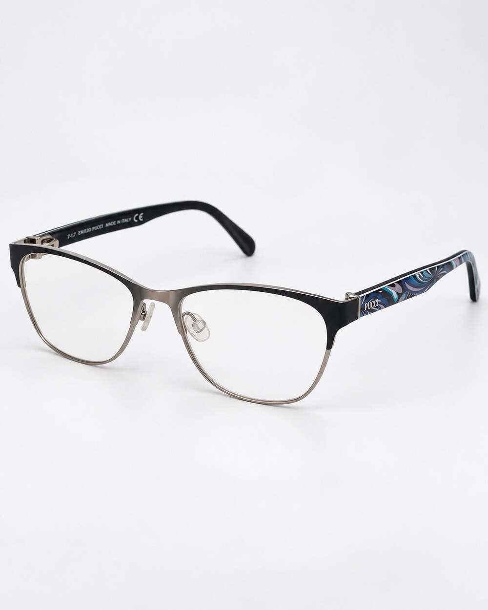 Emilio Pucci Italian designer eyeglasses feature beautifully multicolored
